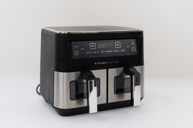 Kitchen Couture Dual View 2 x 5 Litre (10 Litre) Air Fryer Stainless Steel