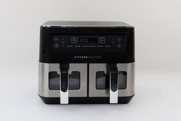 Kitchen Couture Dual View 2 x 5 Litre (10 Litre) Air Fryer Stainless Steel
