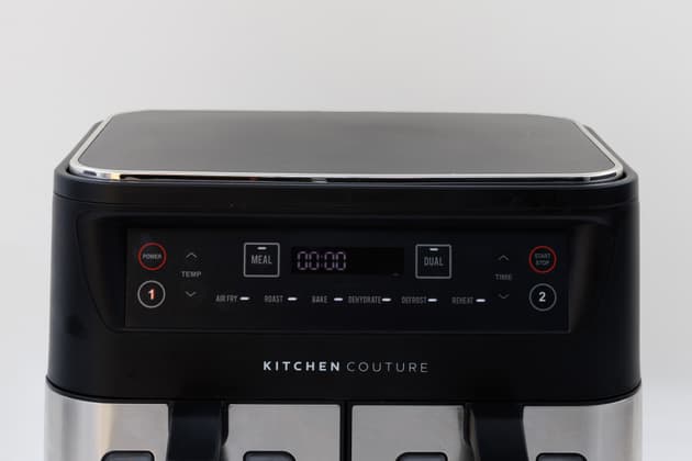 Kitchen Couture Dual View 2 x 5 Litre (10 Litre) Air Fryer Stainless Steel