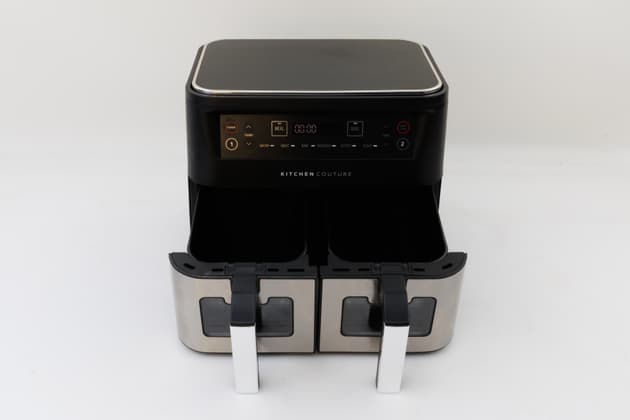 Kitchen Couture Dual View 2 x 5 Litre (10 Litre) Air Fryer Stainless Steel