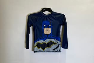 Batman Kids Licensed Print Long Sleeve Rash Vest