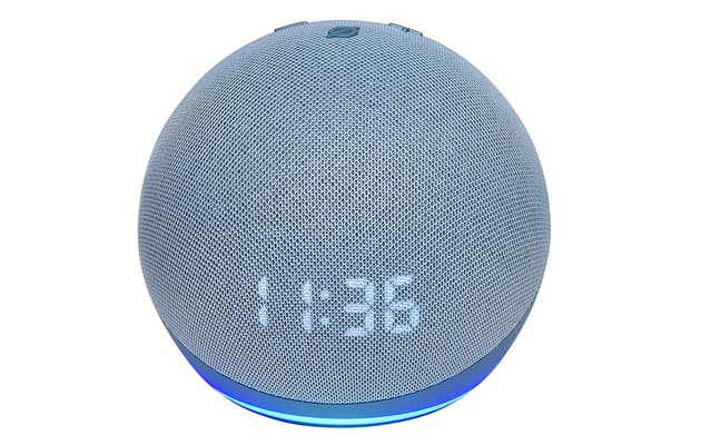 Amazon Echo Dot (4th Gen) with clock