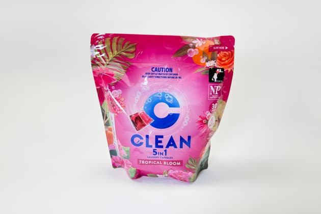 Clean 5 in 1 Laundry Capsules Tropical Bloom - Capsules
