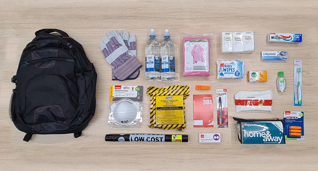 Consumer-guided DIY emergency grab bag