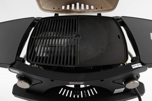 Jumbuck Double Burner Portable BBQ JBPB219 and trolley