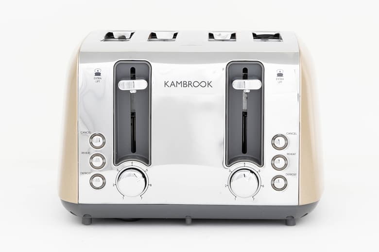 Kambrook Deluxe 4 Slice Toaster Champagne KTA480CMP Toasters