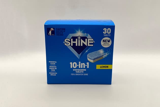 Shine 10-in-1 Dishwashing Tablets Lemon