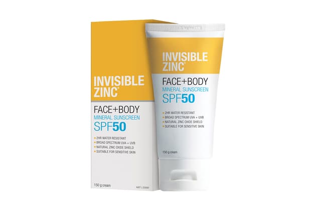 Invisible Zinc Face + Body Mineral Sunscreen SPF 50