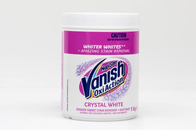 Vanish NapiSan Oxi Action Crystal White Powder Fabric Stain Remover + Whitener